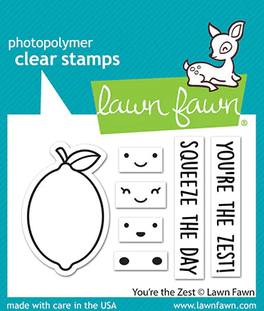 Lawn Fawn - you're the zest - clear stamp set