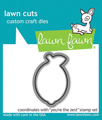 Lawn Fawn - you're the zest  - lawn cuts - Design Creative Bling