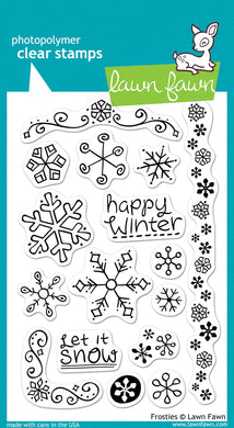 Lawn Fawn - Christmas - Clear Photopolymer Stamps - frosties - Design Creative Bling