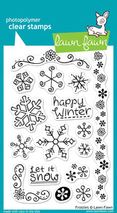 Lawn Fawn - Christmas - Clear Photopolymer Stamps - frosties