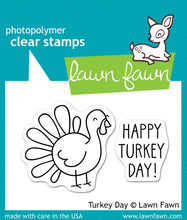 Carica l&#39;immagine nel visualizzatore di Gallery, Lawn Fawn-Clear Stamp 3&quot; x 2&quot;-Turkey Day - Design Creative Bling
