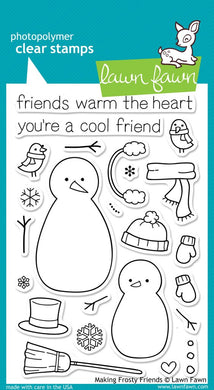 Lawn Fawn - Making Frosty Friends - clear stamp set - Design Creative Bling