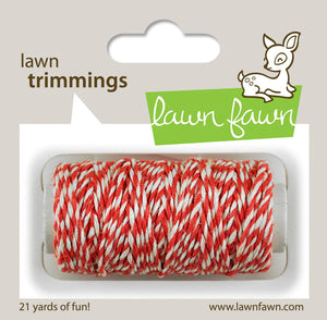 Lawn Fawn - Lawn Trimmings - Baker's Twine Spool - Peppermint single cord