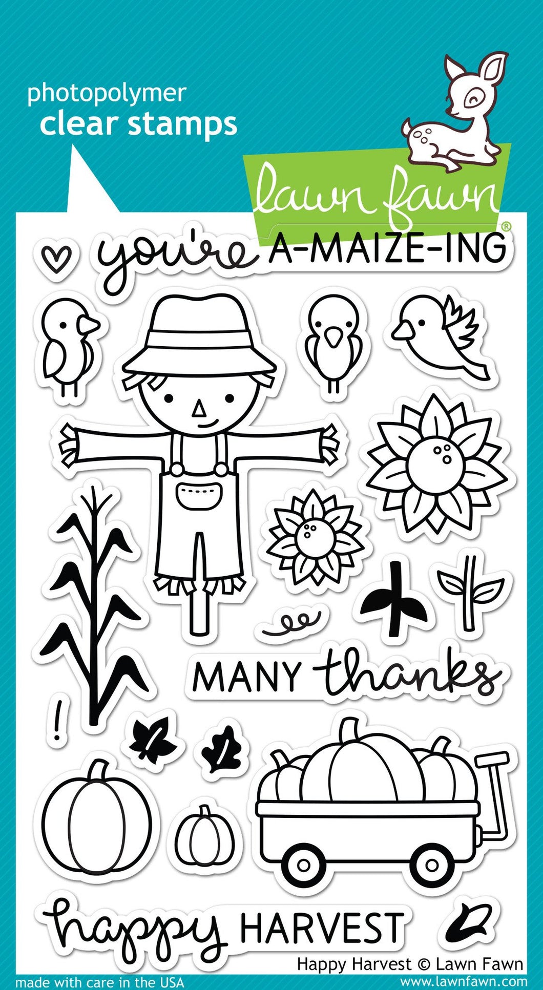 Lawn Fawn-Clear Stamps-Happy Harvest - Design Creative Bling