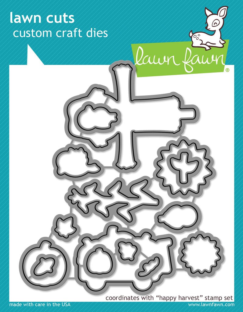 Lawn Fawn - Christmas - Lawn Cuts - Dies - Happy Harvest - Design Creative Bling
