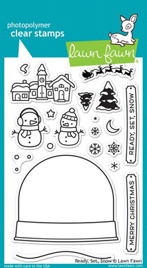 Lawn Fawn -   Ready, Set, Snow- clear stamp set - Design Creative Bling