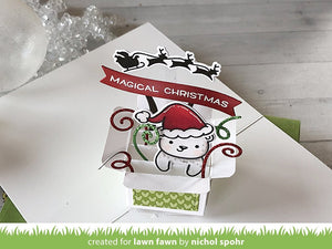 Lawn Fawn - Christmas - Lawn Cuts - Dies - Mini Pop-up Box - Design Creative Bling