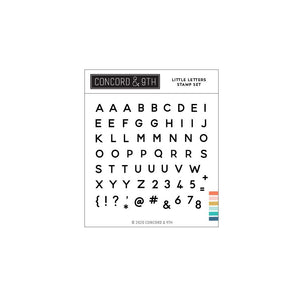 Concord & 9th - Clear stamp set - Little Letters