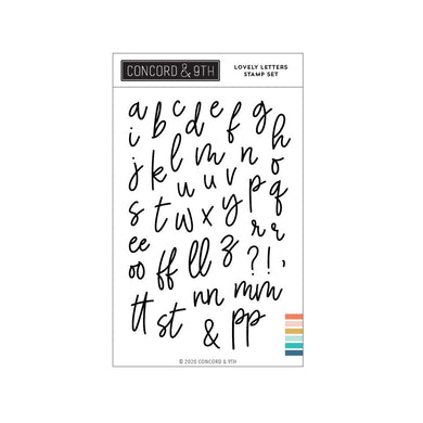 Concord & 9th - Clear stamp set - Lovely Letters - Design Creative Bling