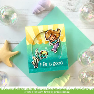 Lawn Fawn - Mermaid For You Flip-Flop - clear stamp set - Design Creative Bling