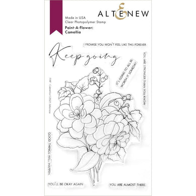 Altenew - Clear Stamp Set -  Paint-A-Flower: Camellia - Design Creative Bling