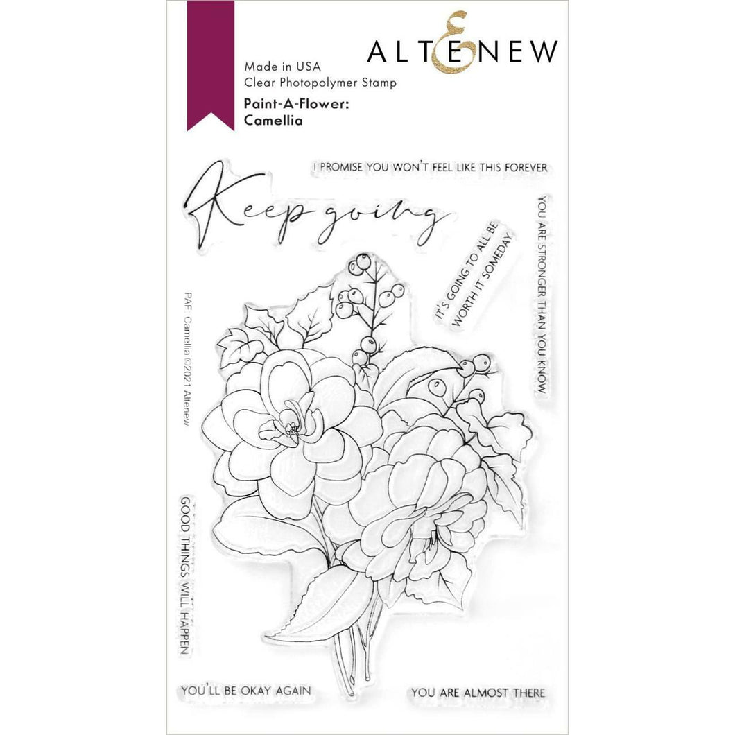 Altenew - Clear Stamp Set -  Paint-A-Flower: Camellia