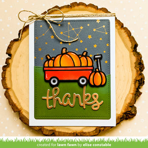 Lawn Fawn - pumpkin wagon - lawn cuts