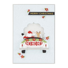 Load image into Gallery viewer, Spellbinders-Die-Lites Sunday Drive with Santa Etched Dies from Sparkling Christmas Collectionn-Die Set
