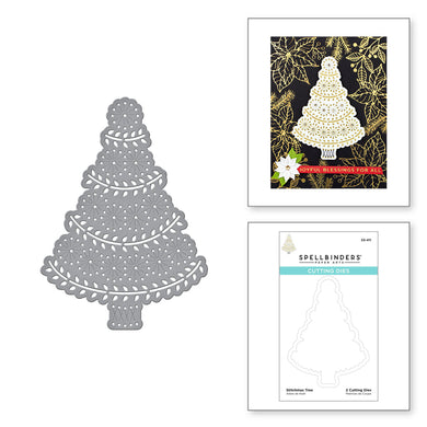 Spellbinders-Stitchmas Tree-Die Set - Design Creative Bling