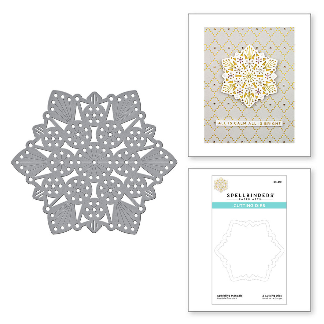 Spellbinders-Sparkling Mandala-Die Set - Design Creative Bling