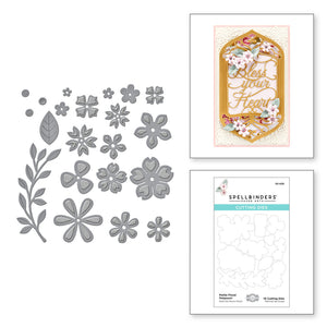 Spellbinders-Petite Floral Potpourri-Die Set - Design Creative Bling