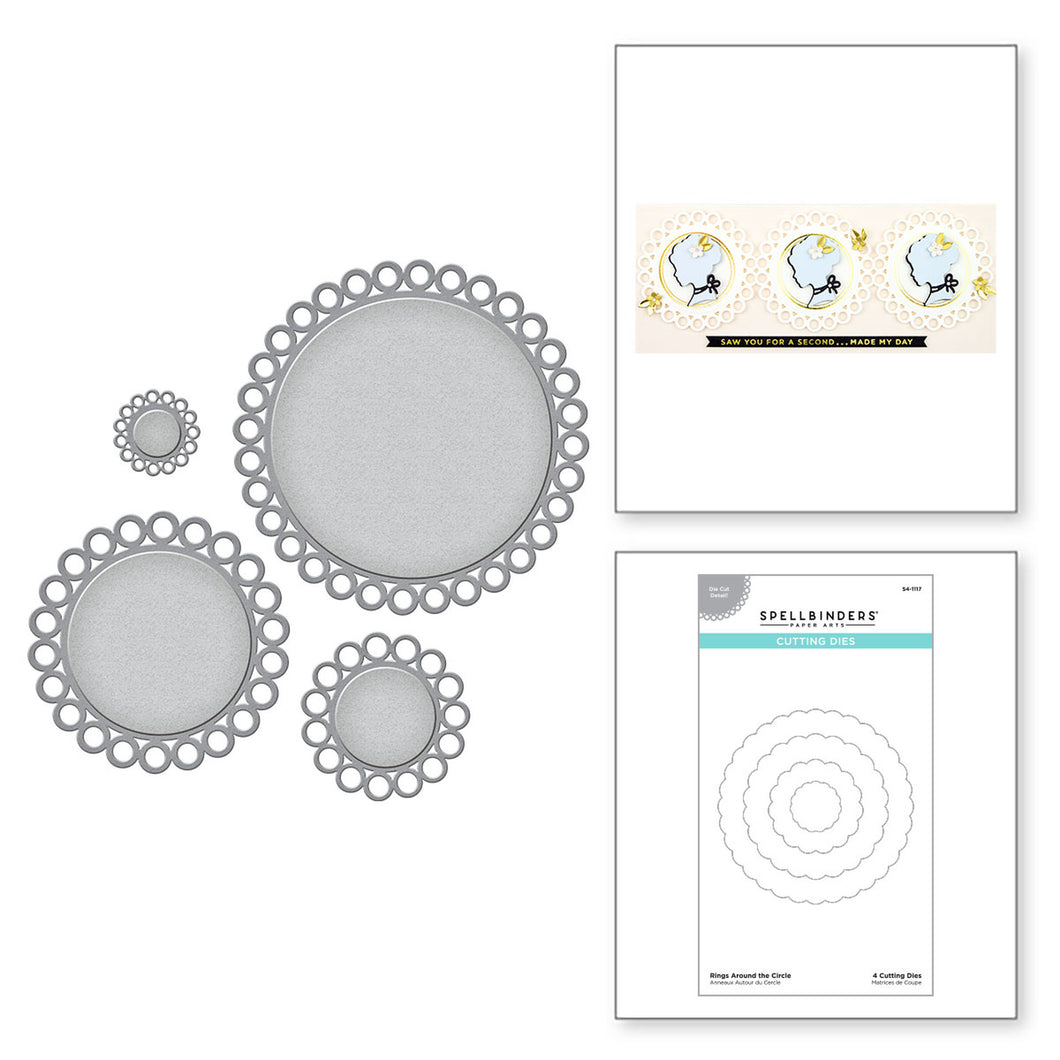 Spellbinders-Rings Around the Circle-Die Set - Design Creative Bling