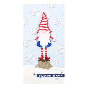 Spellbinders-Dancin' Gnome Etched Dies from the Be Merry Collection-Die Set