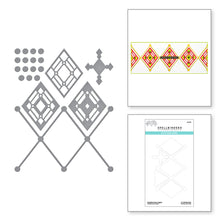 Carica l&#39;immagine nel visualizzatore di Gallery, Spellbinders-Kaleidoscope Argyle Etched Dies from the Slimline Collection-Die Set
