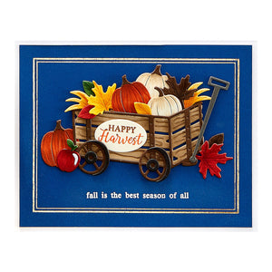 Spellbinders-Wagon Full of Fall Etched Dies from the Happy Harvest Collection by Nichol Spohr - Design Creative Bling
