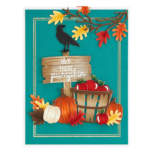Spellbinders-Welcome Fall Etched Dies-Happy Harvest Collection by Nichol Spohr