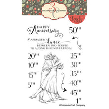 Load image into Gallery viewer, Colorado Craft Company - Lovely Legs Collection - Clear Photopolymer Stamps - Anniversary
