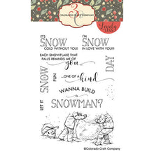Cargar imagen en el visor de la galería, Colorado Craft Company - Lovely Legs Collection - Clear Photopolymer Stamps - Build A Snowman - Design Creative Bling
