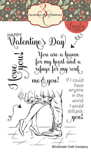 Colorado Craft Company - Lovely Legs Collection - Clear Photopolymer Stamps - Valentines Day
