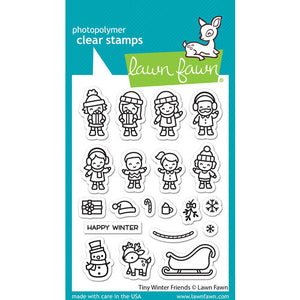 Lawn Fawn-Tiny Winter Friends- Clear stamp set