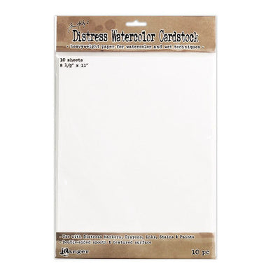 Ranger Ink - Tim Holtz - Distress Watercolor Cardstock - 8.5 x 11 - 10 Pack - Design Creative Bling