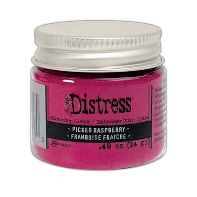 Ranger Ink - Tim Holtz - Distress Embossing Glaze - picked raspberry - Design Creative Bling