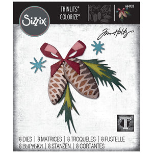 Sizzix - Christmas - Tim Holtz - Thinlits Die - Festive Trims Colorize - Design Creative Bling