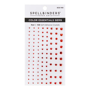 Spellbinders-Color Essentials Gems- Red Mix - Design Creative Bling