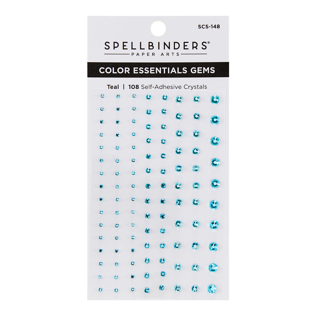 Spellbinders-Color Essentials Gems- Teal Mix - Design Creative Bling