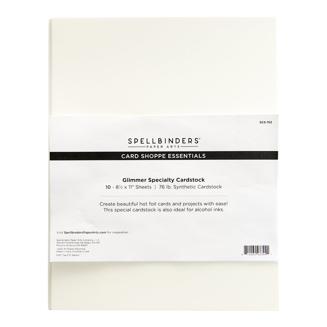 Spellbinders-cardstock-Glimmer Specialty Cardstock 10 pack - Design Creative Bling