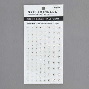 Spellbinders-Color Essentials Gems- Silver Mix - Design Creative Bling