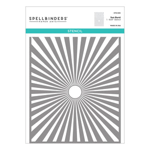 Spellbinders-Sun Burst Liberty Collection-Stencil - Design Creative Bling