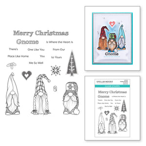 Spellbinders-Holiday Gnomes From The Be Merry Collection-Clear Stamp - Design Creative Bling