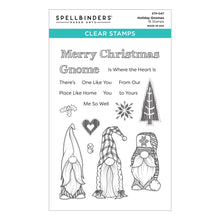 Cargar imagen en el visor de la galería, Spellbinders-Holiday Gnomes From The Be Merry Collection-Clear Stamp - Design Creative Bling
