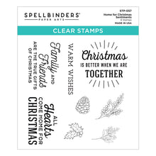 Carica l&#39;immagine nel visualizzatore di Gallery, Spellbinders-Clear Stamp Set-Home For Christmas Sentiments - Design Creative Bling

