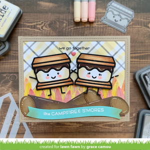 Lawn Fawn - Smiley S'more  - lawn cuts - Design Creative Bling