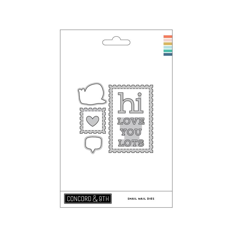 Concord & 9th-Die Set-Snail Mail - Design Creative Bling