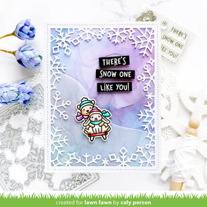 Lawn Fawn - snow one like you - clear stamp set