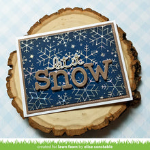 Load image into Gallery viewer, Lawn Fawn - snowflake background hot foil plate - lawn cuts - Design Creative Bling
