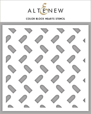 Altenew - Stencil - Color Block Hearts - Design Creative Bling