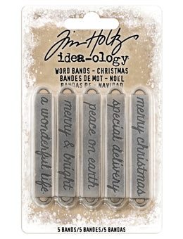 Tim Holtz-Ideaology- Word Bands Christmas - Design Creative Bling
