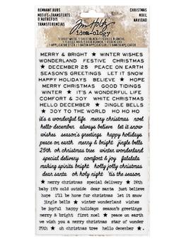 Tim Holtz® Idea-ology REMNANT RUBS, CHRISTMAS - Design Creative Bling