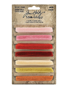 Tim Holtz-Idea-ology- Velvet Trims Warm - Design Creative Bling