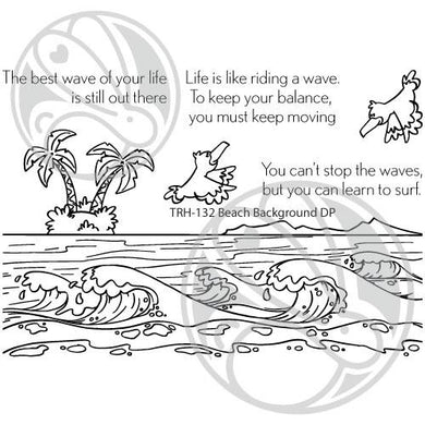 The Rabbit Hole Designs - Beach Background Stamp Set - Design Creative Bling